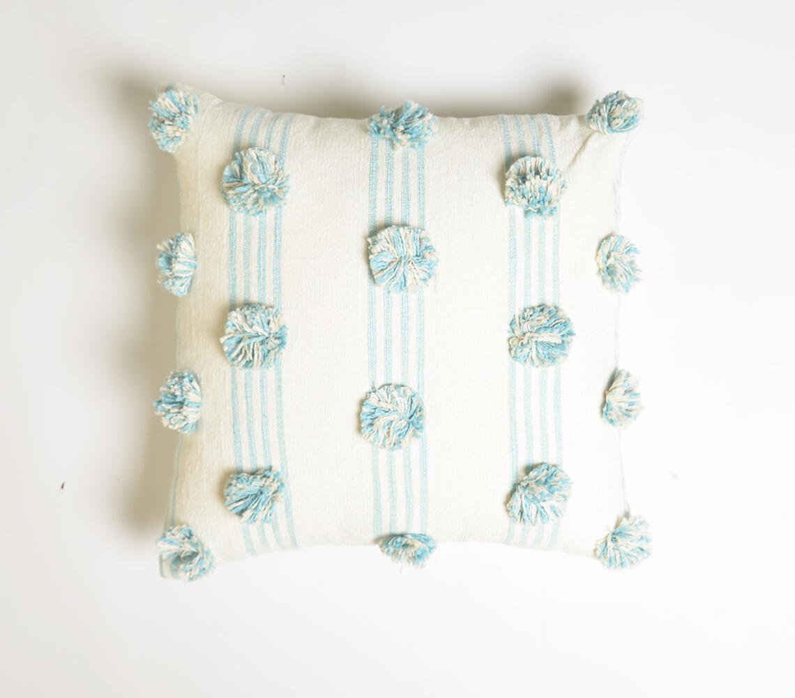 Sky Polka Tufted Cushion cover