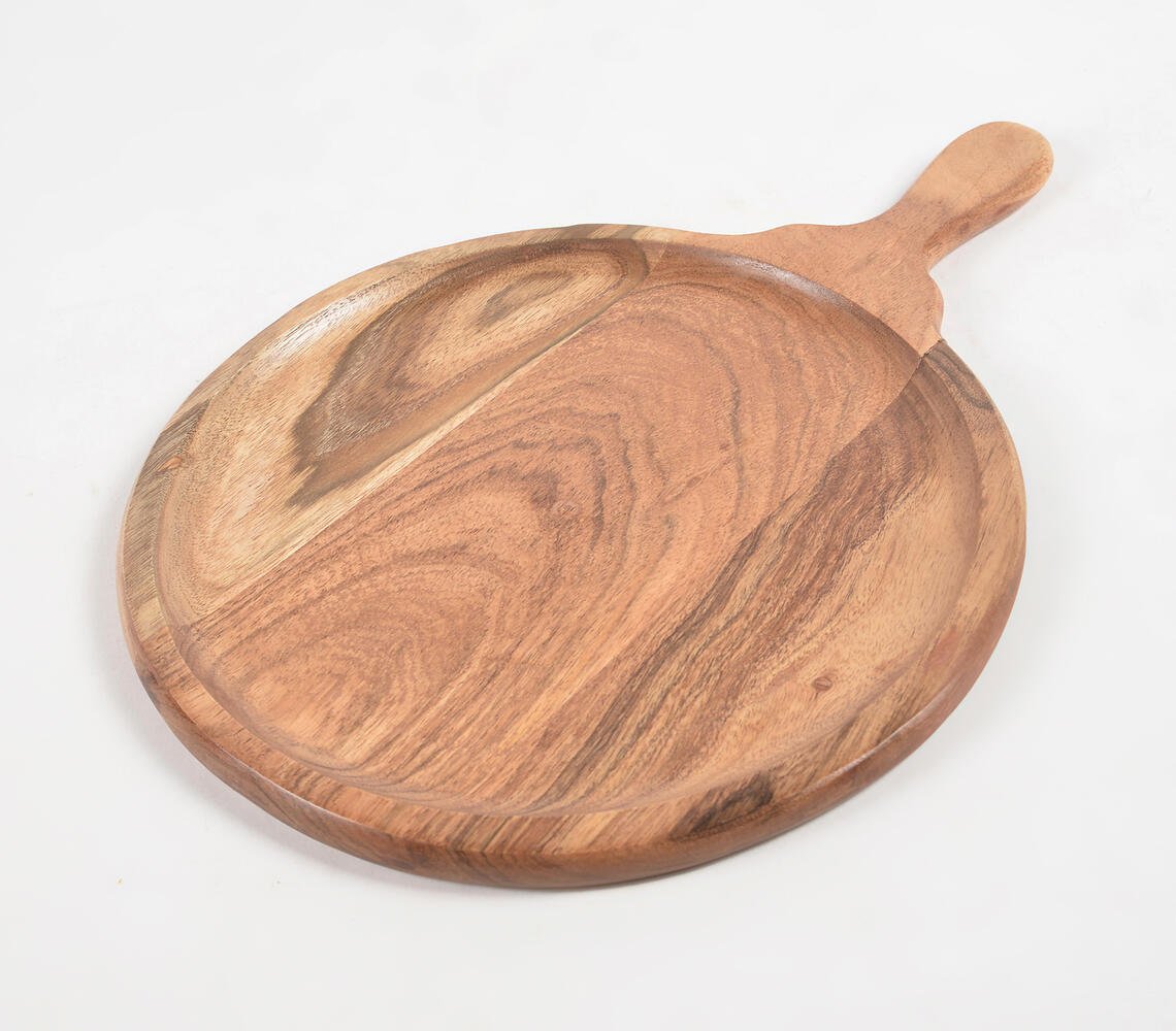 Farmhouse Raw Acacia Wood Pizza Platter