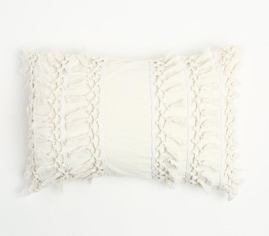 Tassel Embellished Cushion Cover