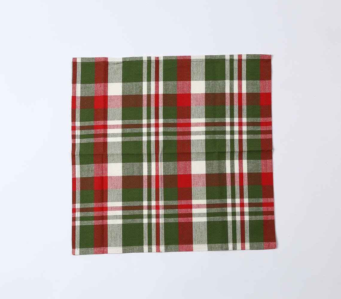 Contrast Plaid Napkins (set of 4)