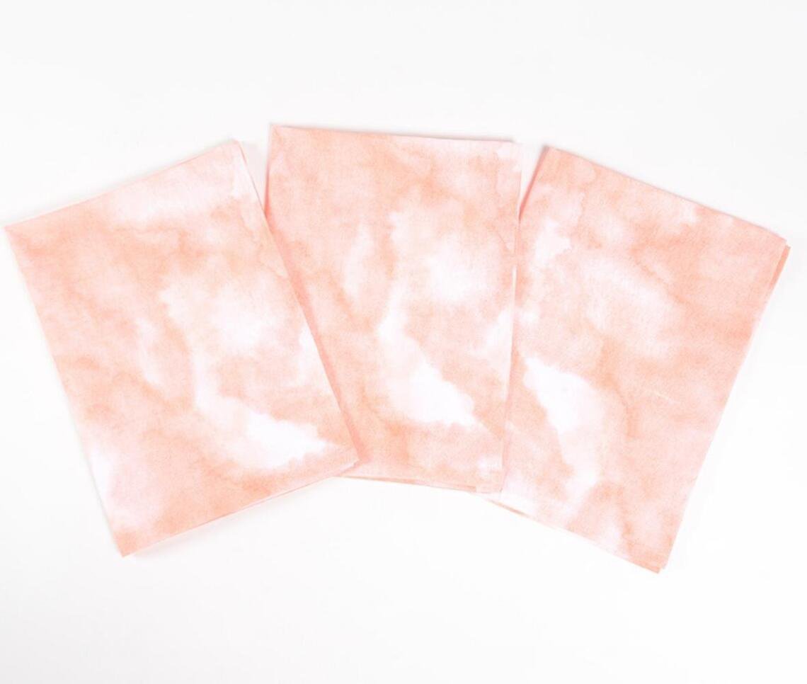 Peachy Watercolor Kitchen Towels (set of 3)