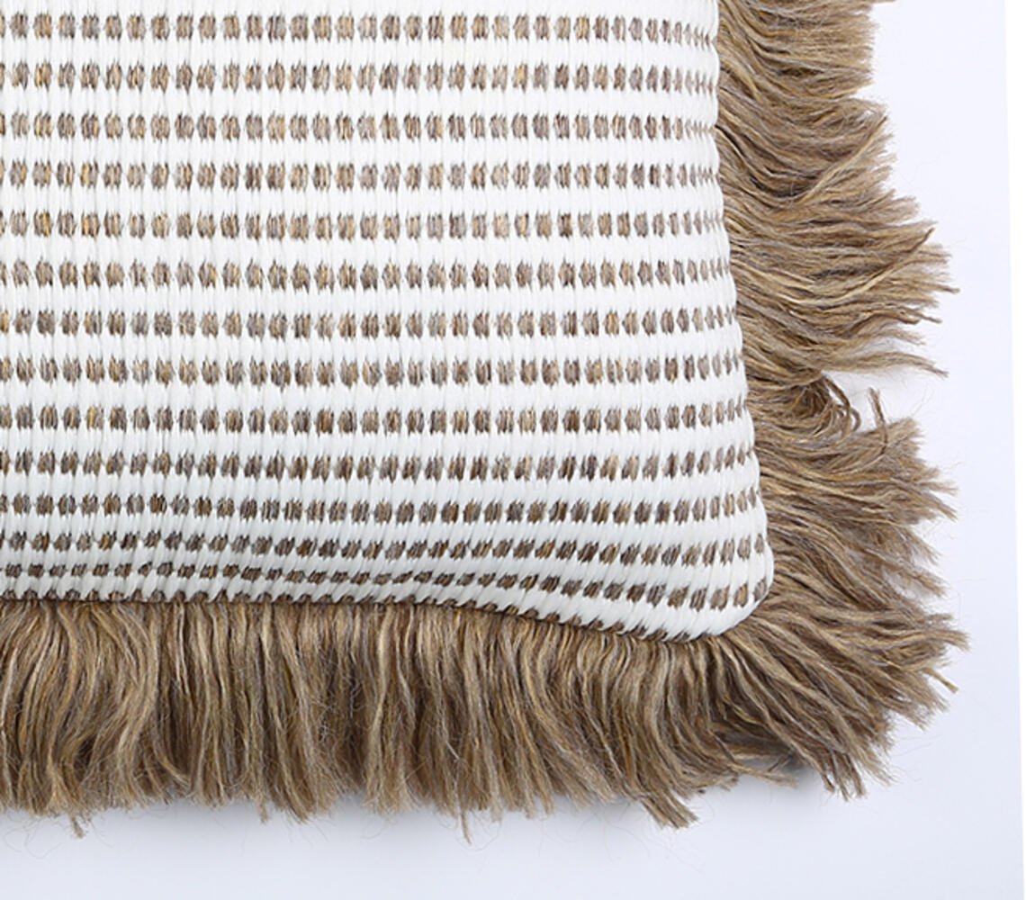 Hazel Fringed Handloom Cushion cover