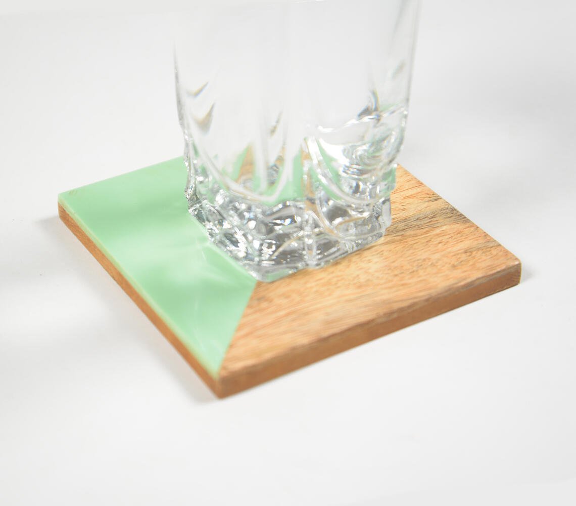 Colorblock Mint Coasters (set of 4)