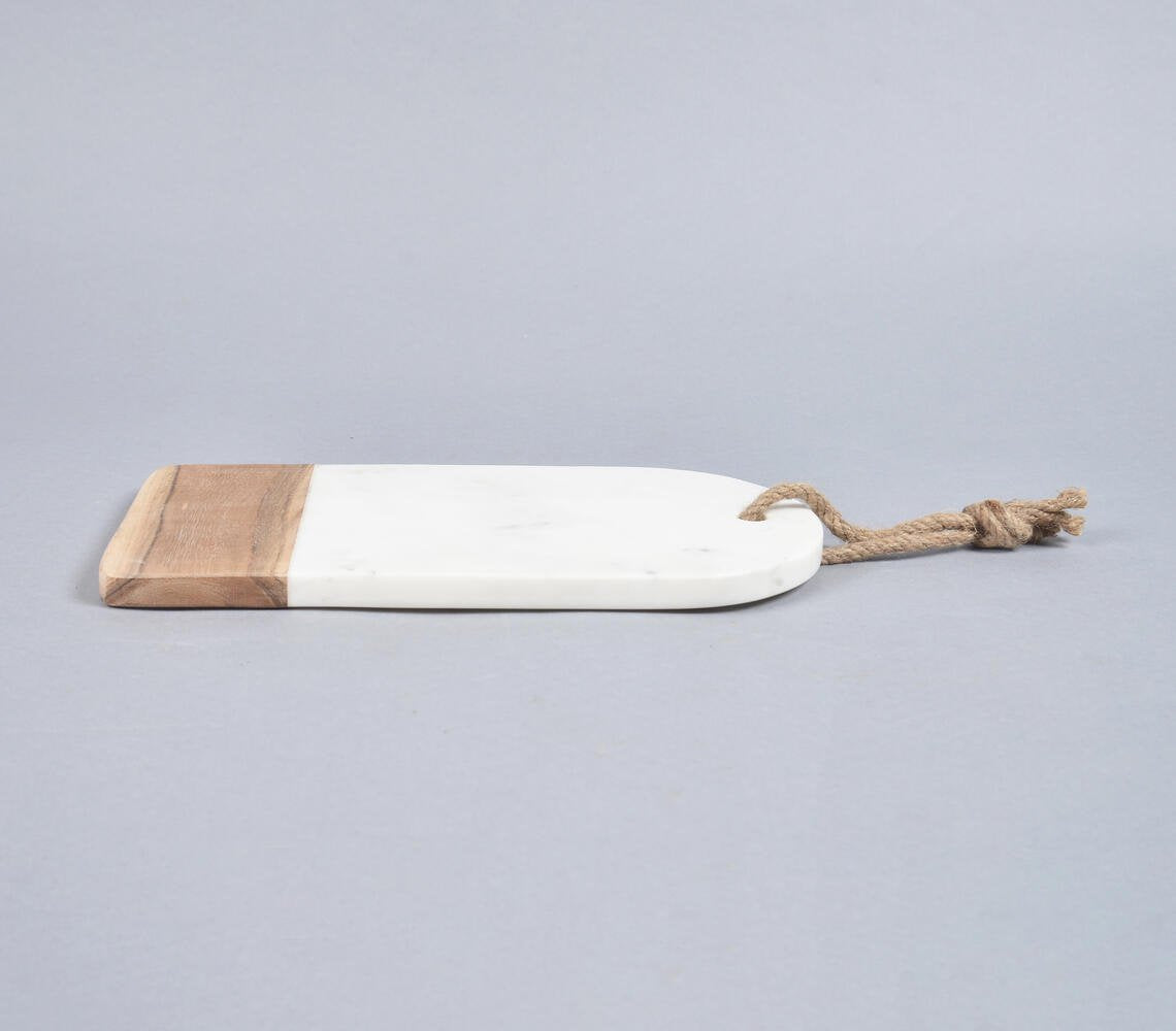 Classic Marble & Wood Cheese Board