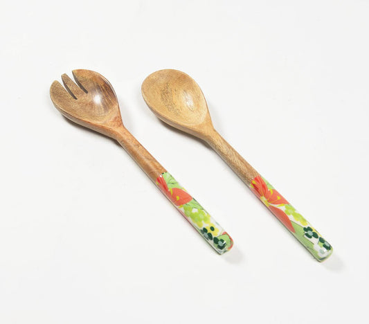 Tropical Salad servers (Set of 2)