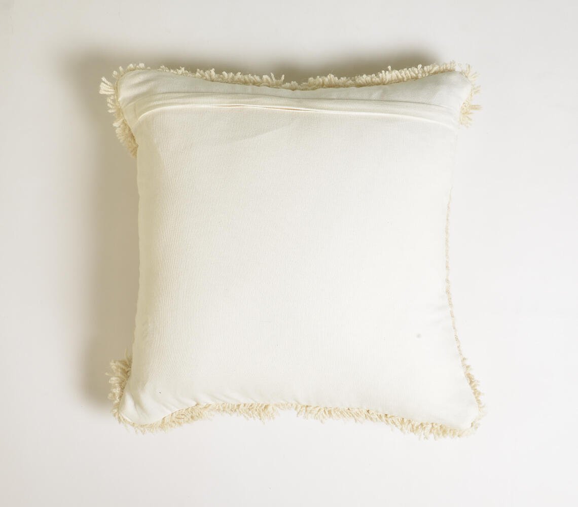 Handwoven Tufted Neutral Cushion cover