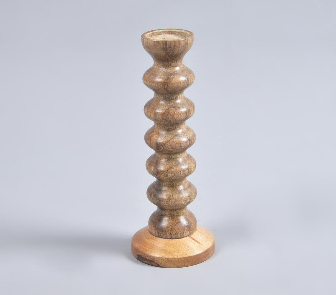 Brown Pillar Candle Holder