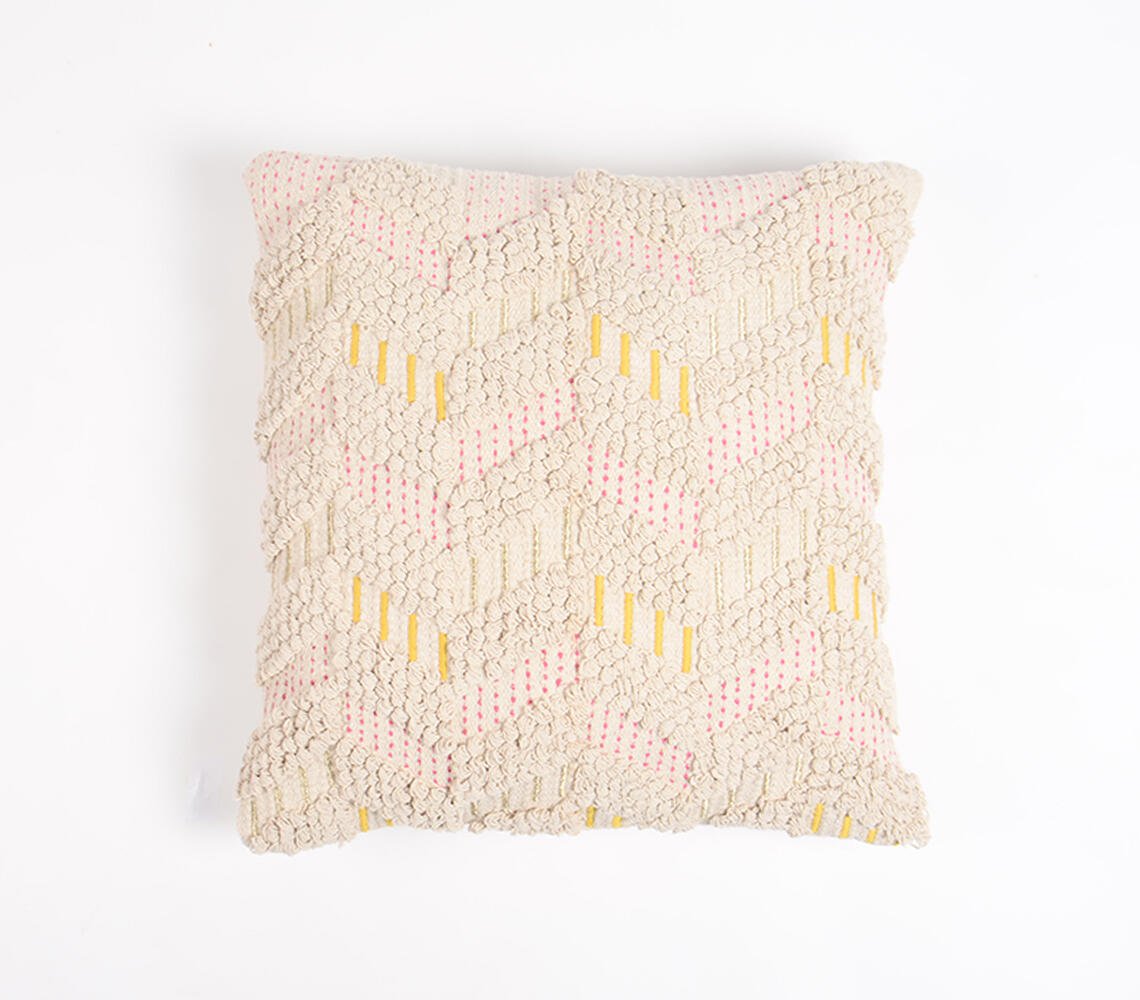 Woven & Embroidered Cotton Cushion cover