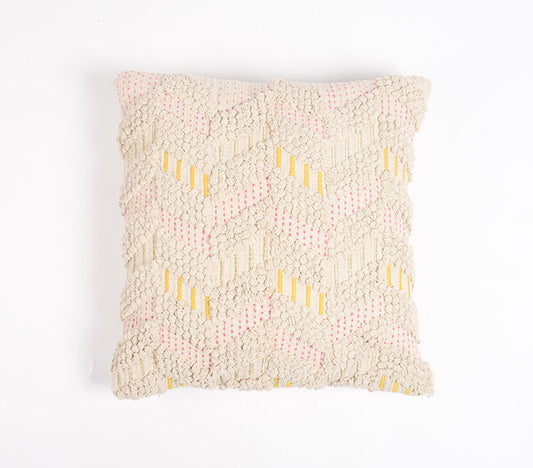 Woven & Embroidered Cotton Cushion cover