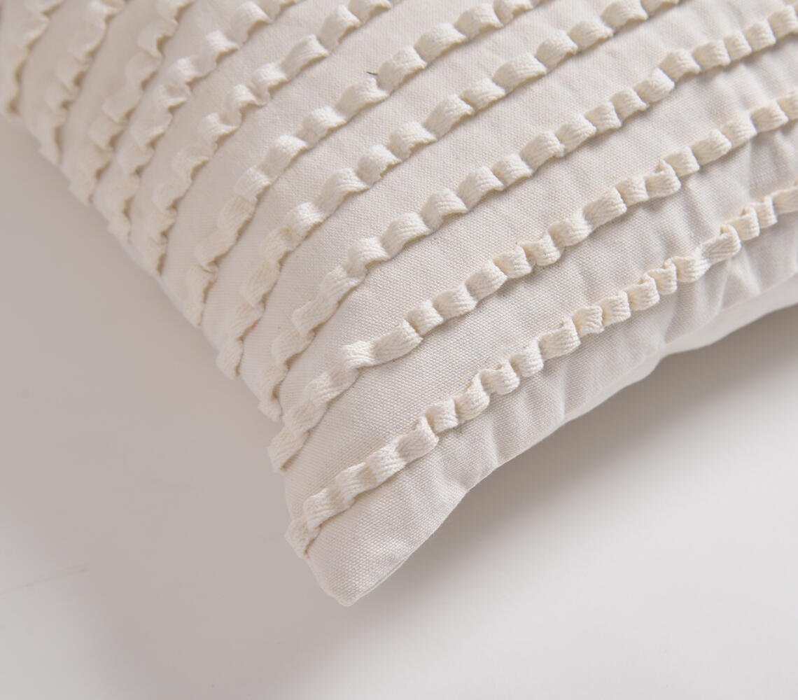 Embellished Ivory Cushion Cover