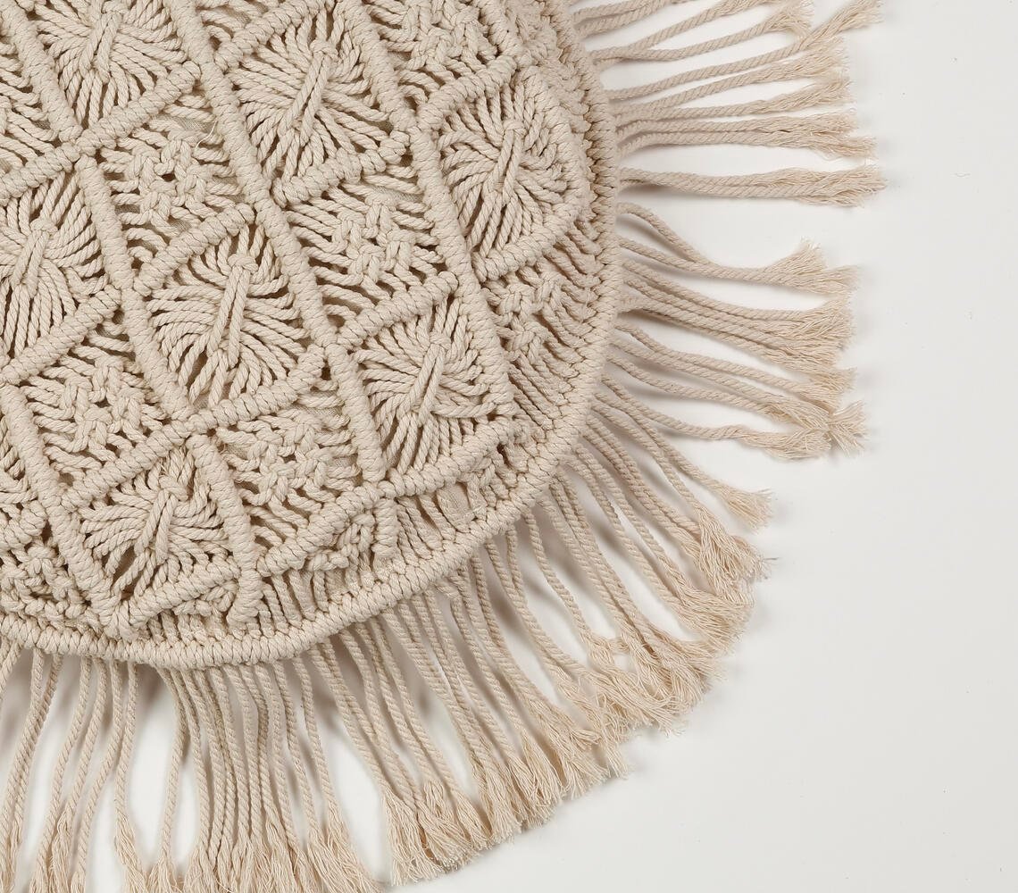 Macrame Round Cushion cover