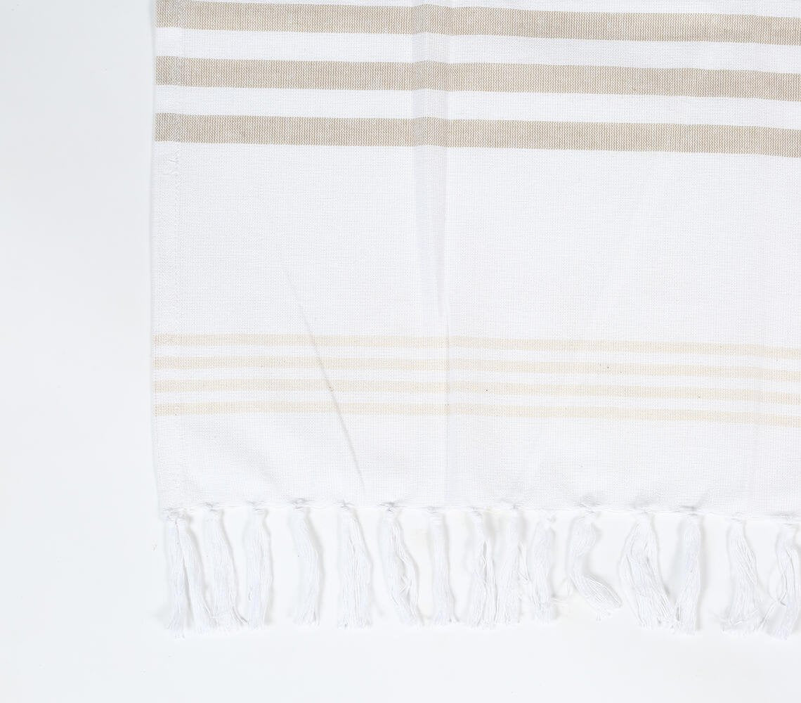 Handwoven Striped Cotton Bath Towel