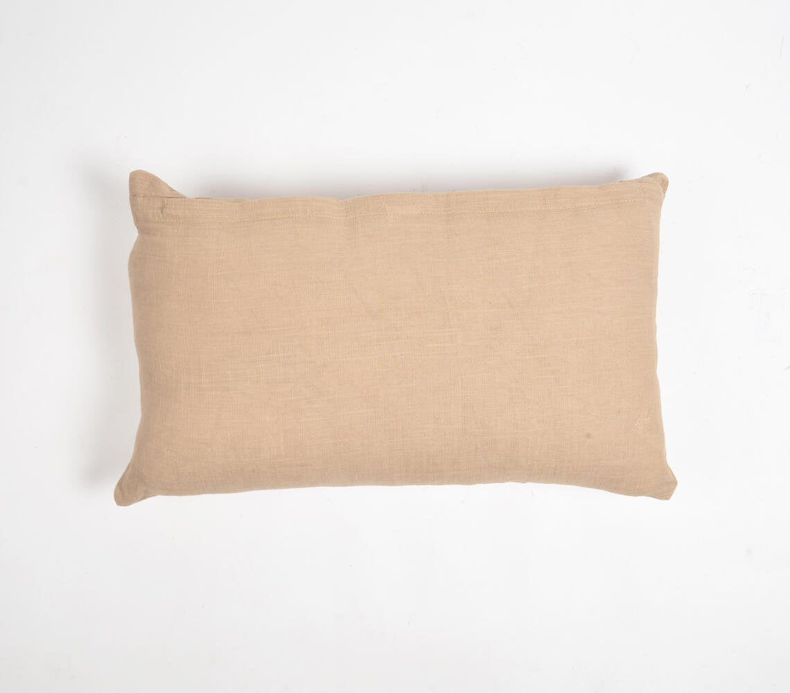 Neutral Ombre Cotton Cushion Cover, 14 x 20 inches