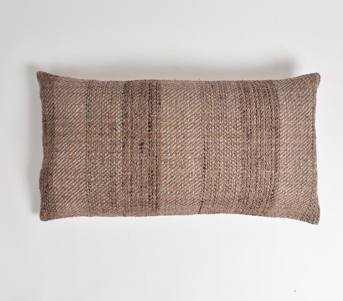 Handwoven Cocoa Striped pillow cover