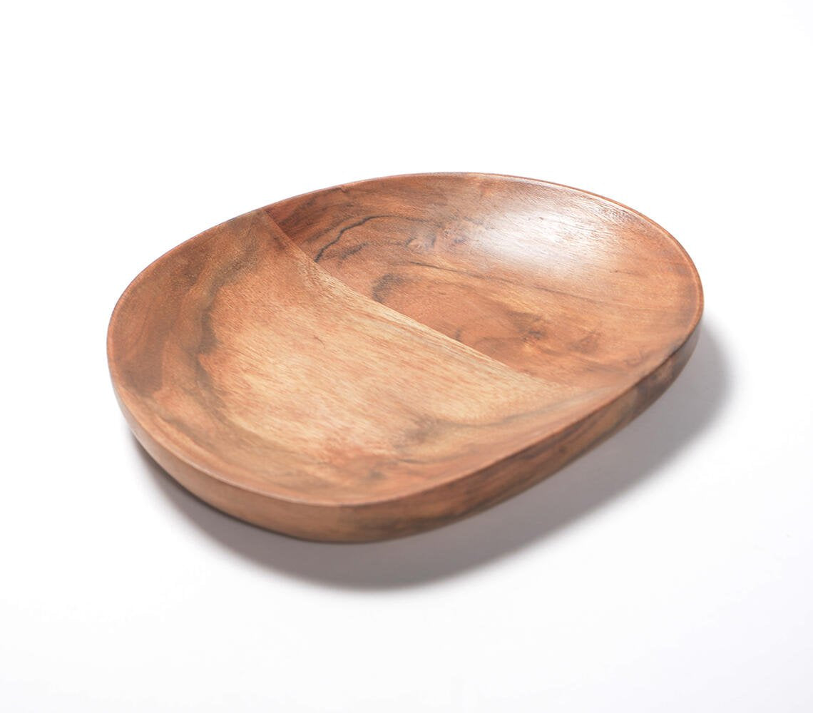 Handcrafted Natural Wooden Serving plate