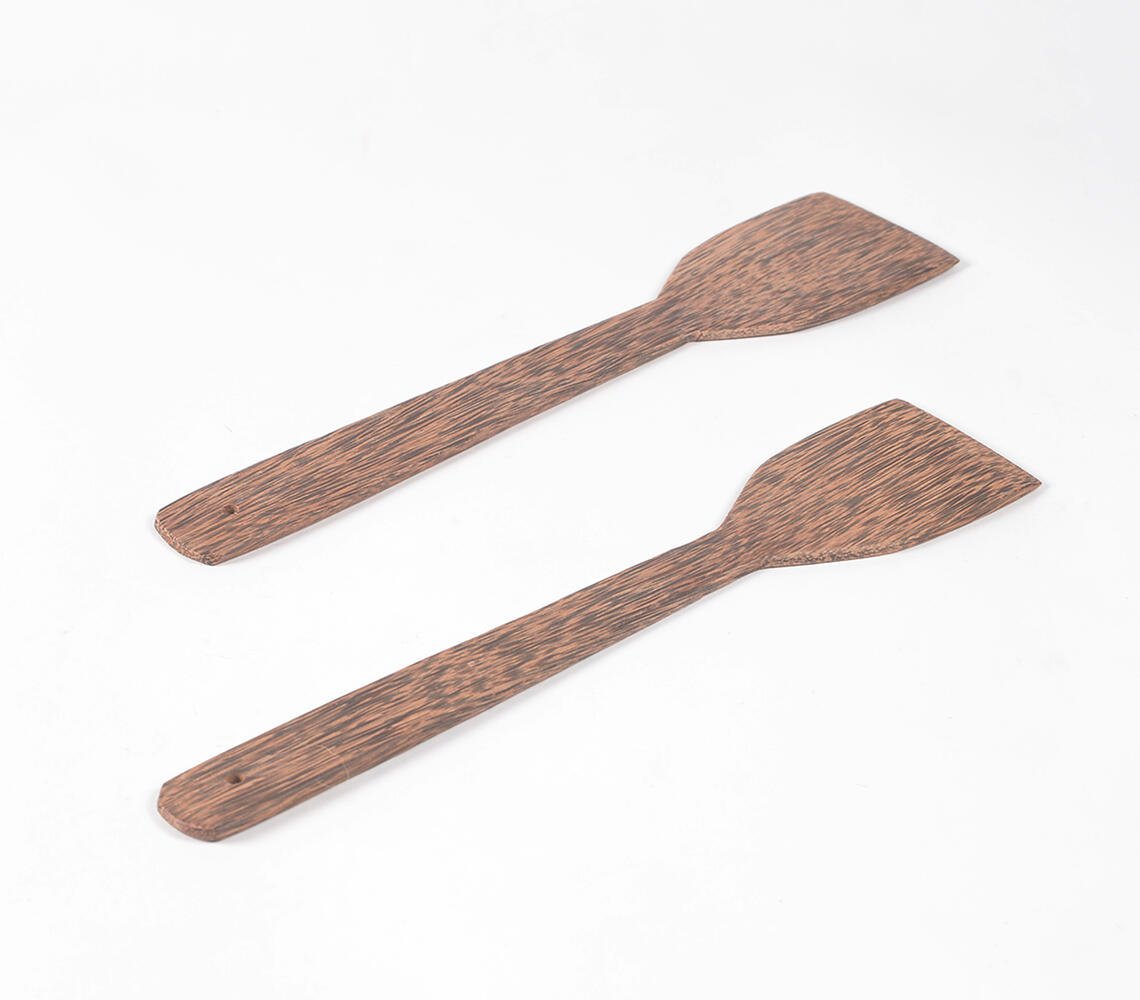 Hand Cut Coconut Wood Spatulas (set of 2)