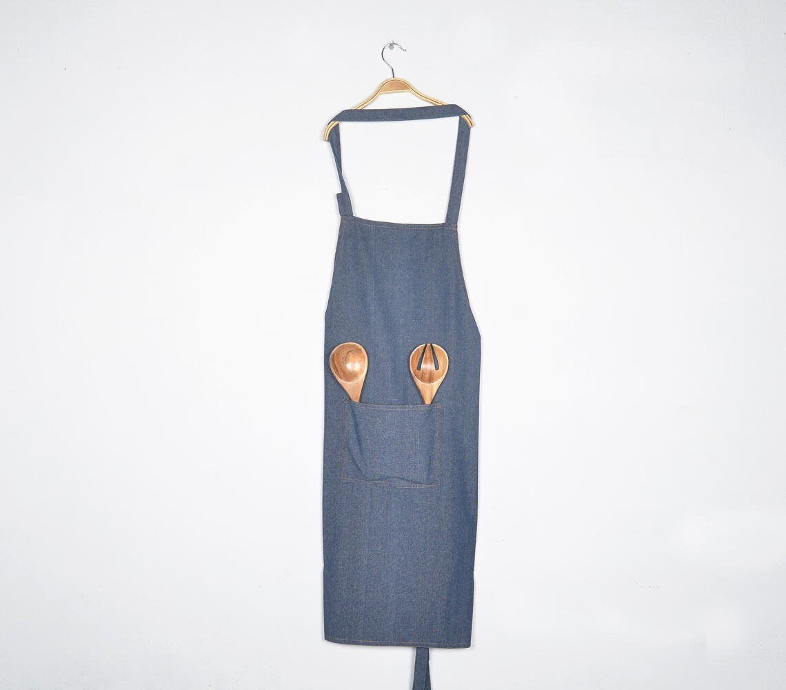 Handloom Chambray Cotton Apron