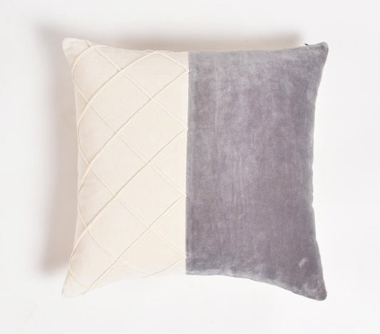 Colorblock Neutral cushion cover, 16 x 16 inches