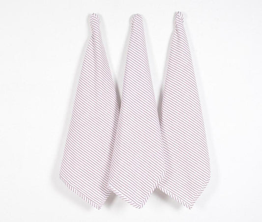 Striped Cotton Kitchen Towels (set of 3)