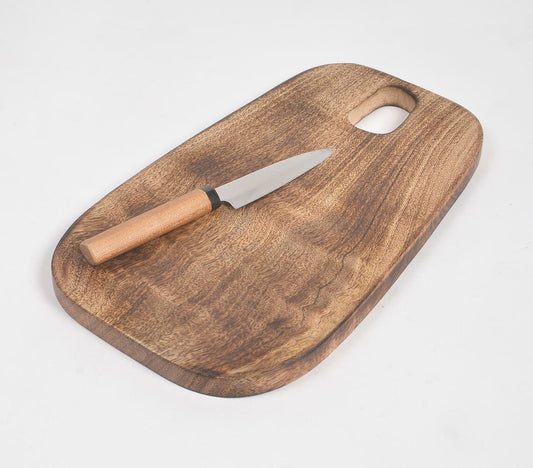 Hand Cut Mango Wood Rectangular Cutting Board