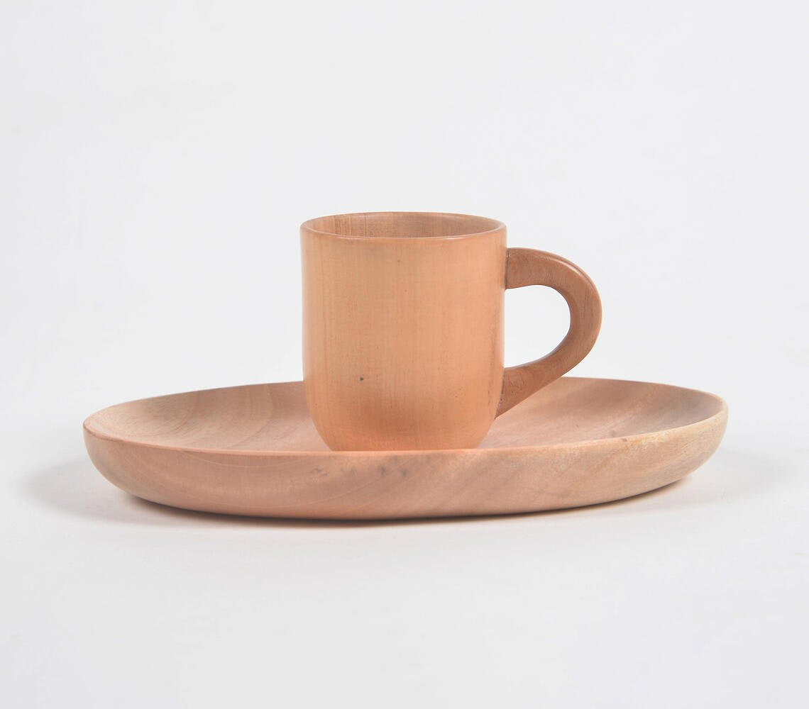 Neem Wood Ocha Mug & Tray Set