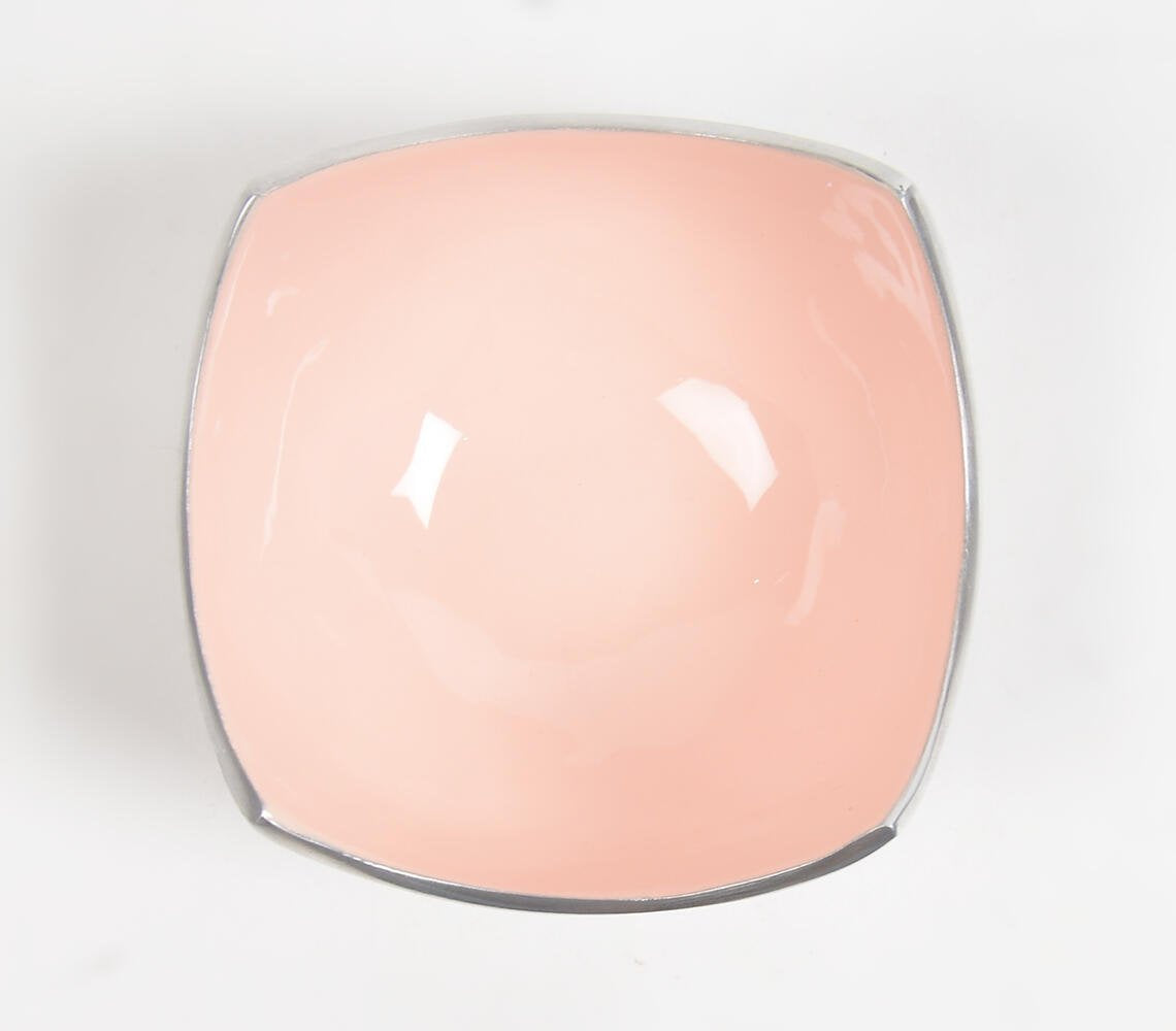 Enamelled Aluminium Pink Fruit Salad Bowl