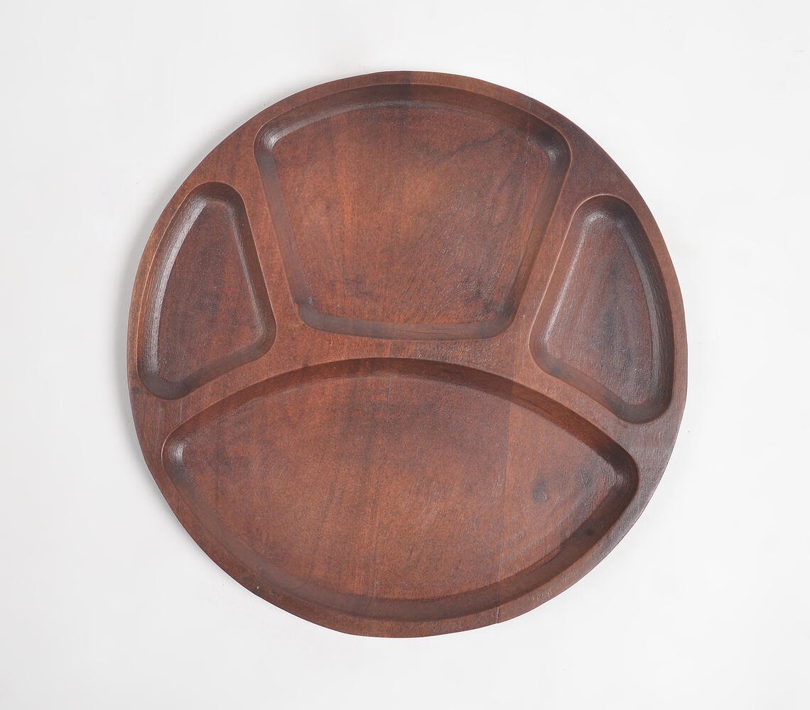 Hand carved Wooden Serving Platter