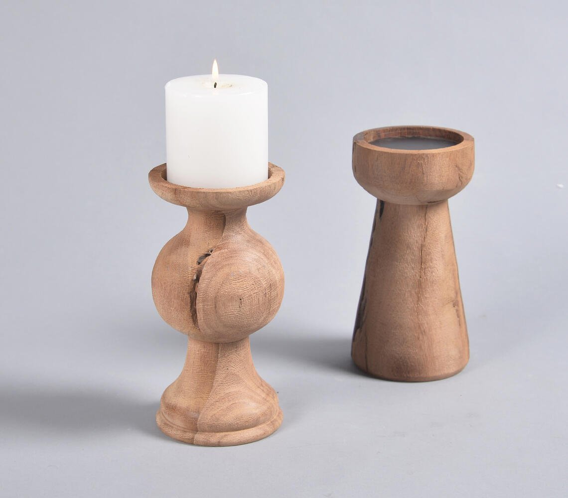 Recycled Wood Tea Light Holder