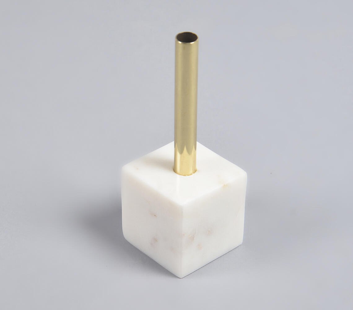 Statement Marble & Brass Plant Pot