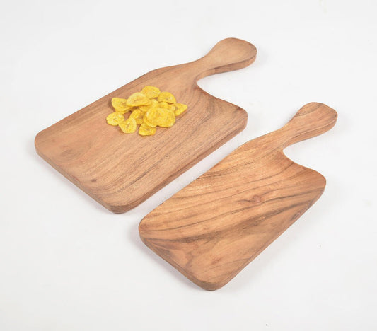 Classic Acacia Wood Pizza Serving Paddles (set of 2)