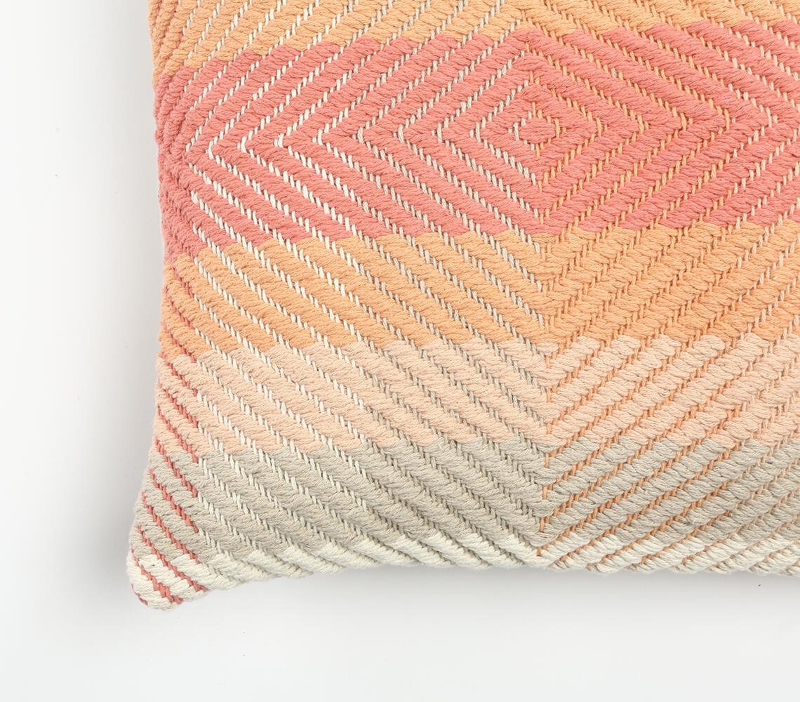 Multi Colorblock Cotton Cushion Cover