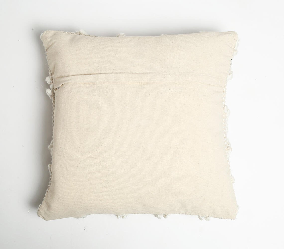 Handwoven Textured Cotton Cushion Cover