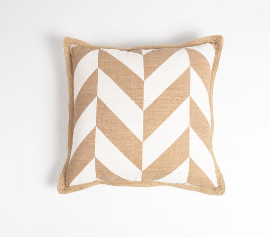 Shift Chevron Khaki Cushion cover