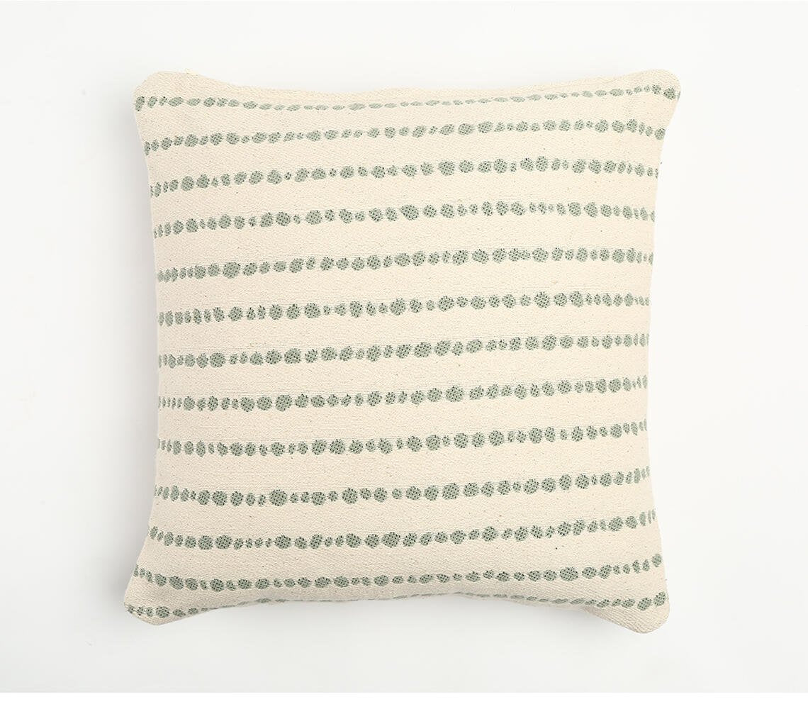 Abstract Striped Cotton Cushion Cover