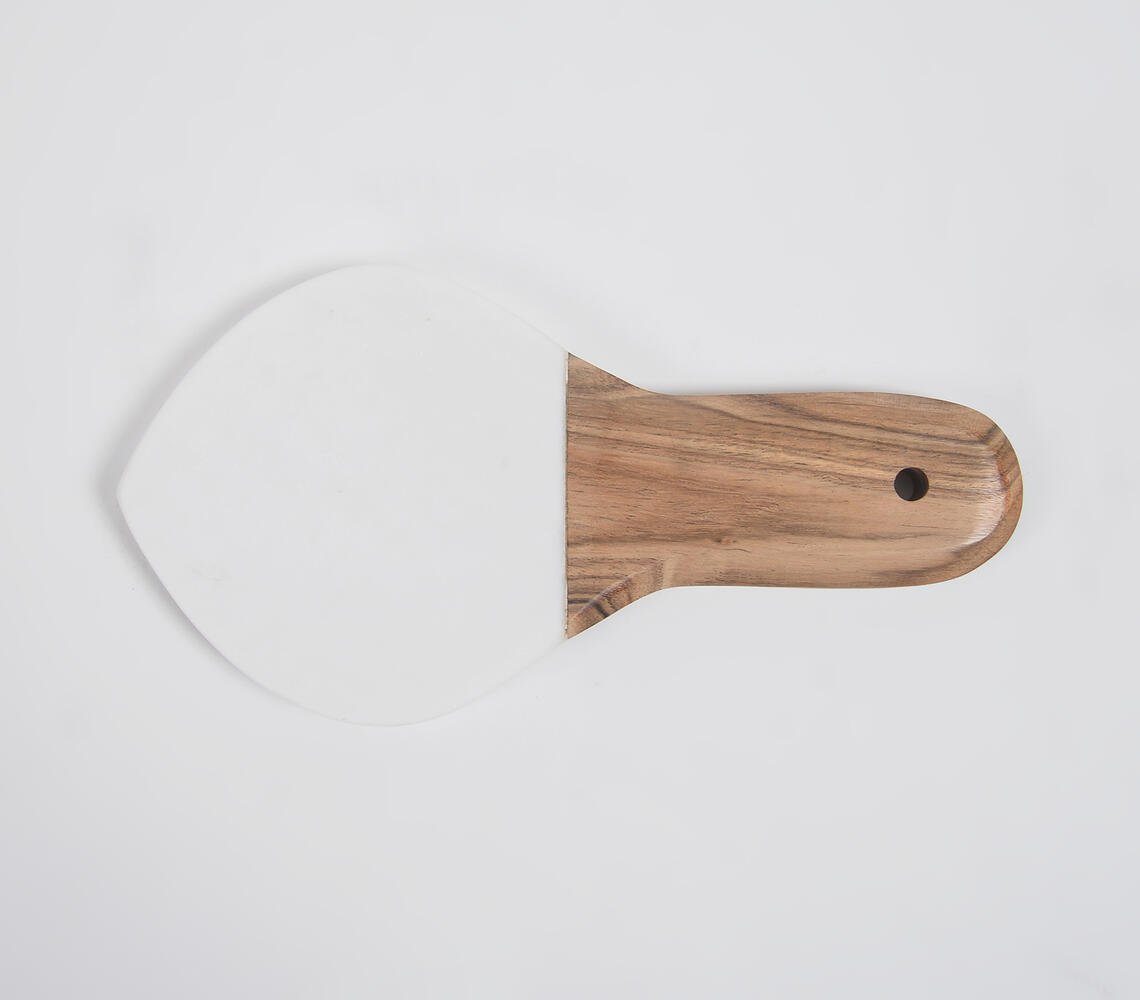 Classic marble & Wood Spoon Rest