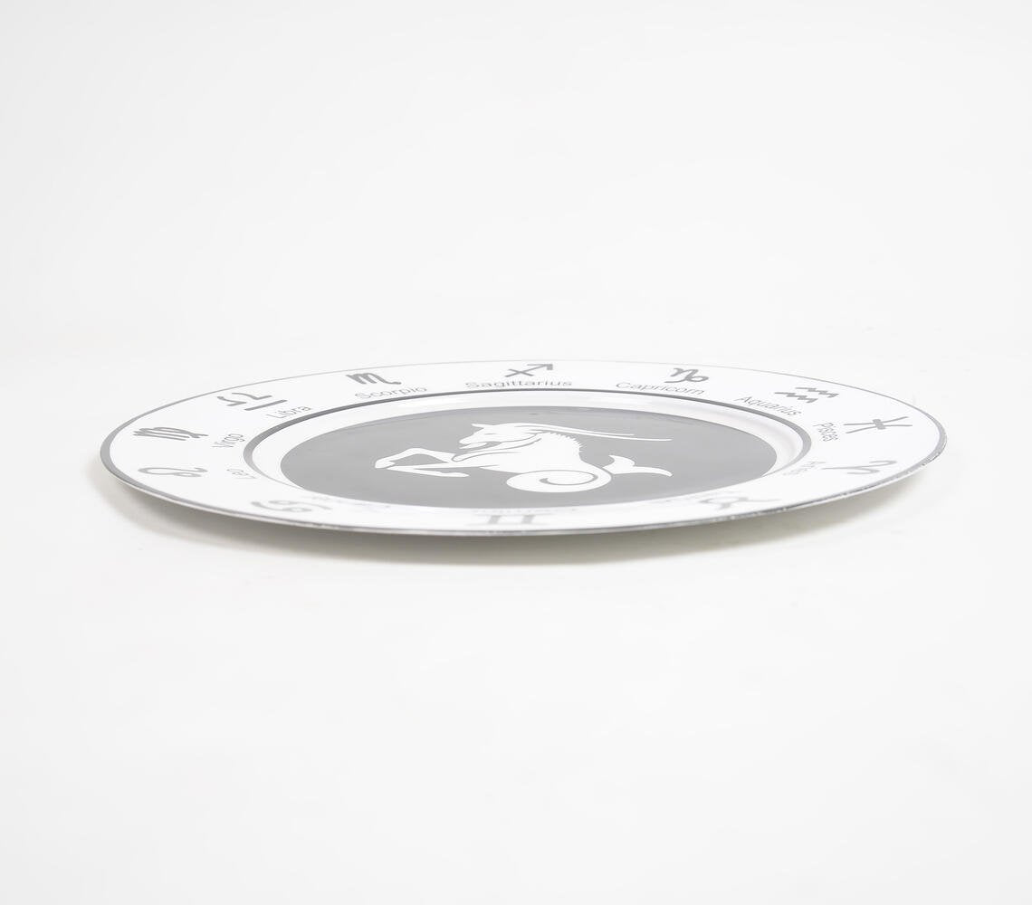 Capricon Zodiac Round Charger Plate