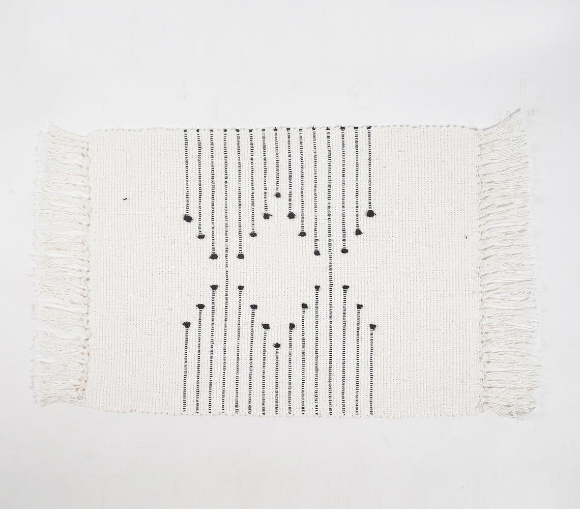 Handwoven Cotton Minimal Placemats (Set of 4)