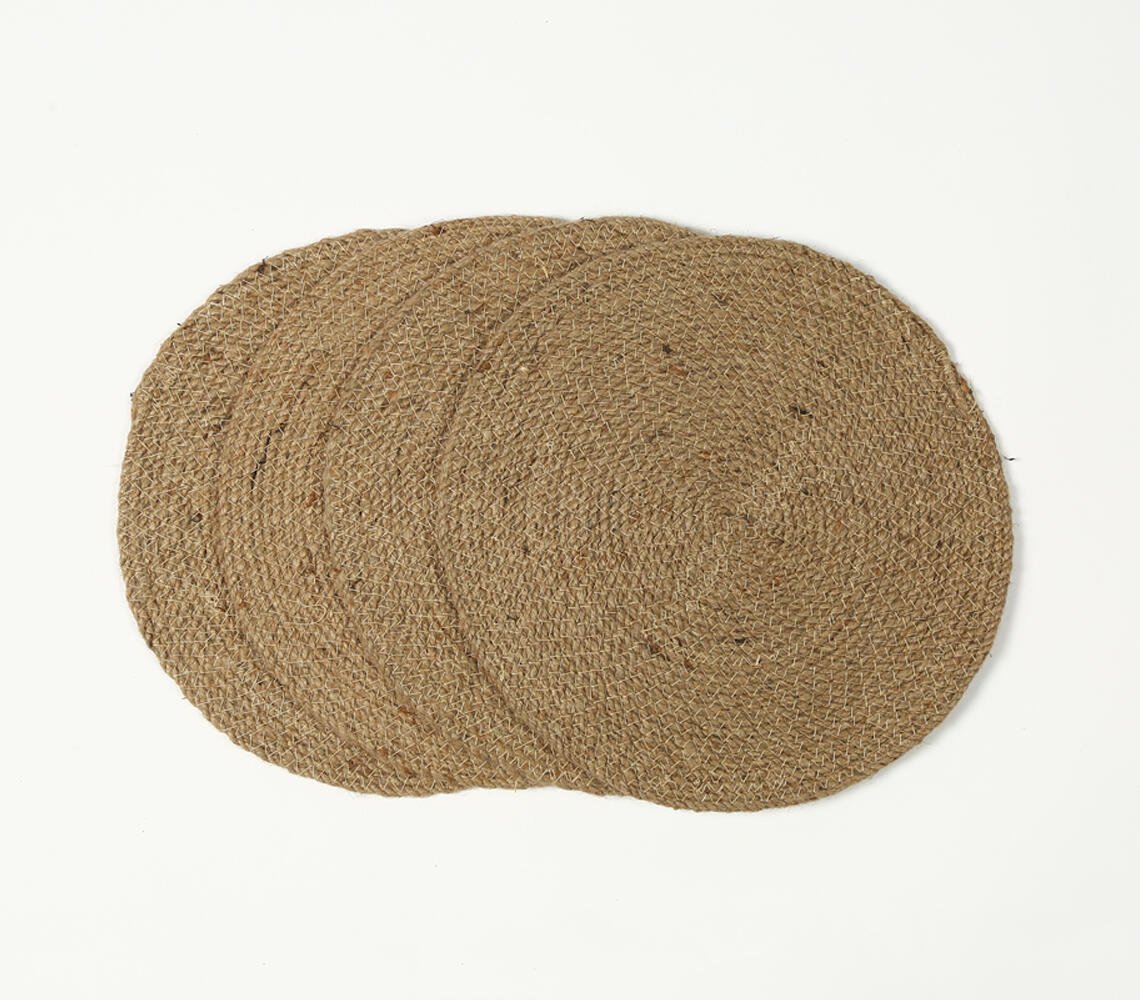 Hand Braided Jute Placemats (set of 4)