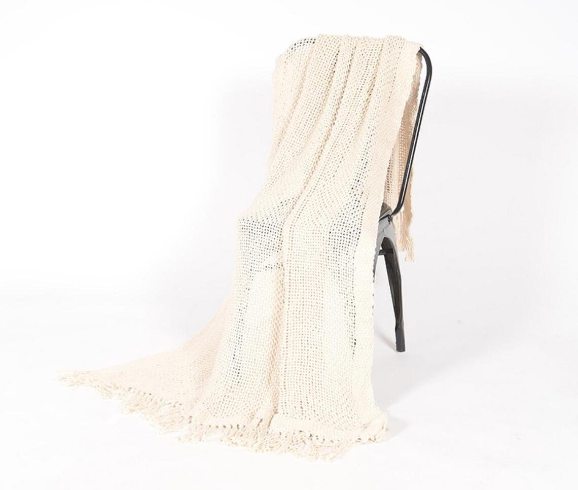 Handwoven Textured Throw