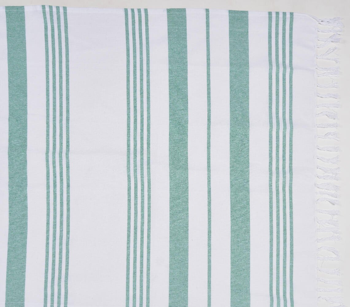 Yarn-dyed Mint Hammam Towel