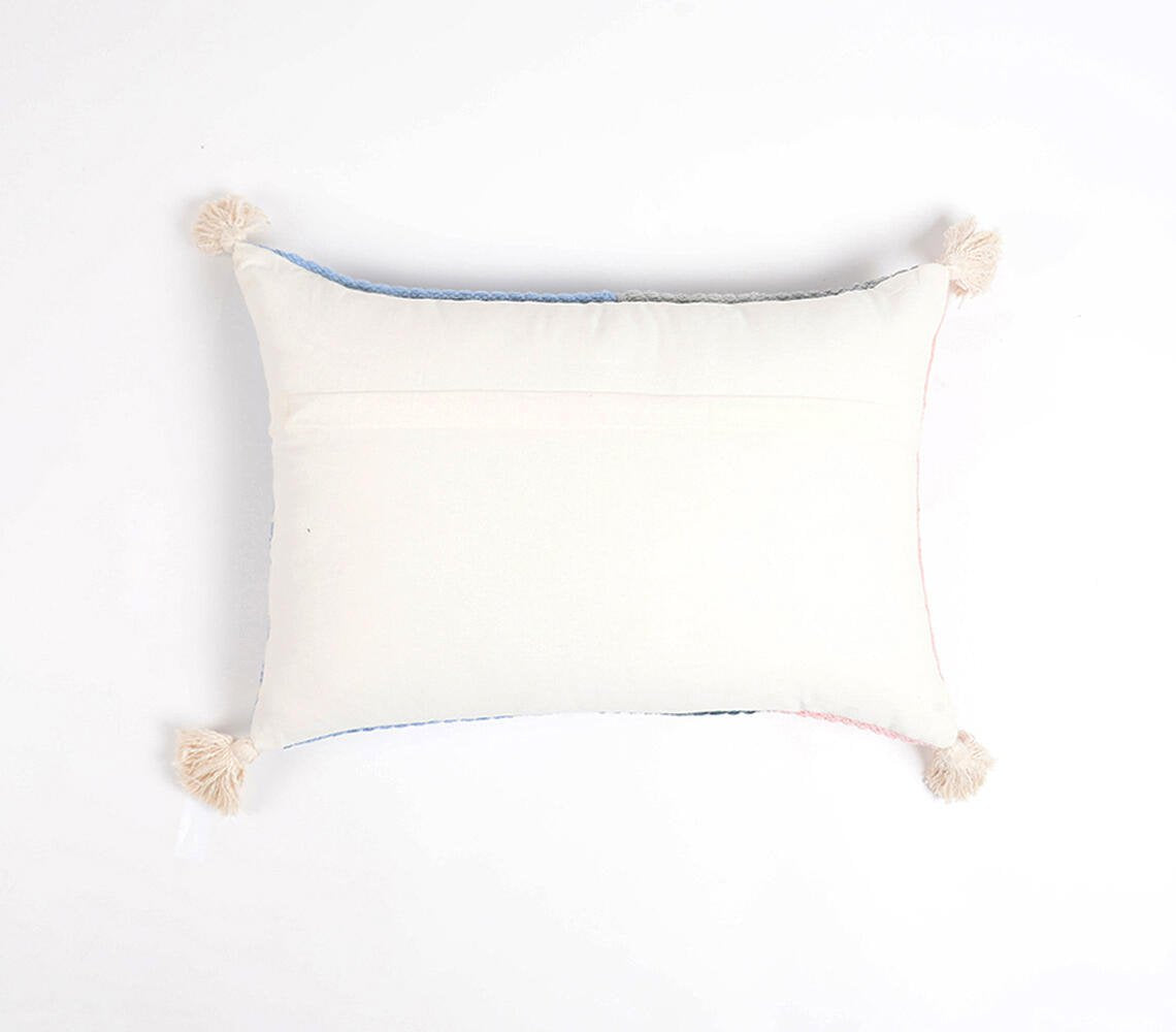 Handwoven Cotton Lumbar Cushion Cover