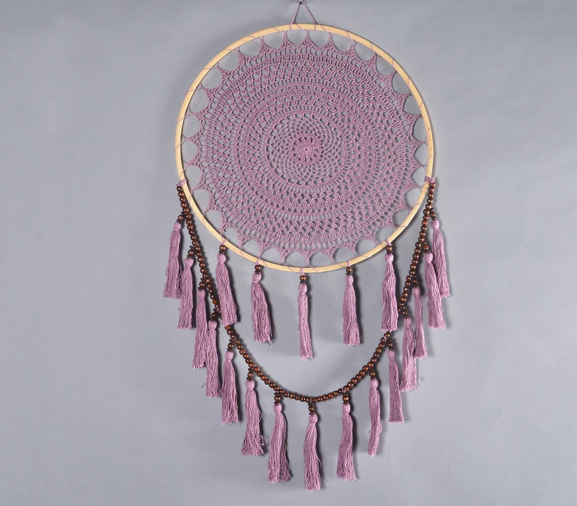 Mauve Mandala kwastjes Dreamcatcher