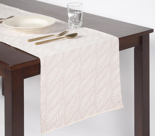 Reversible Lace Border Leaf Table runner