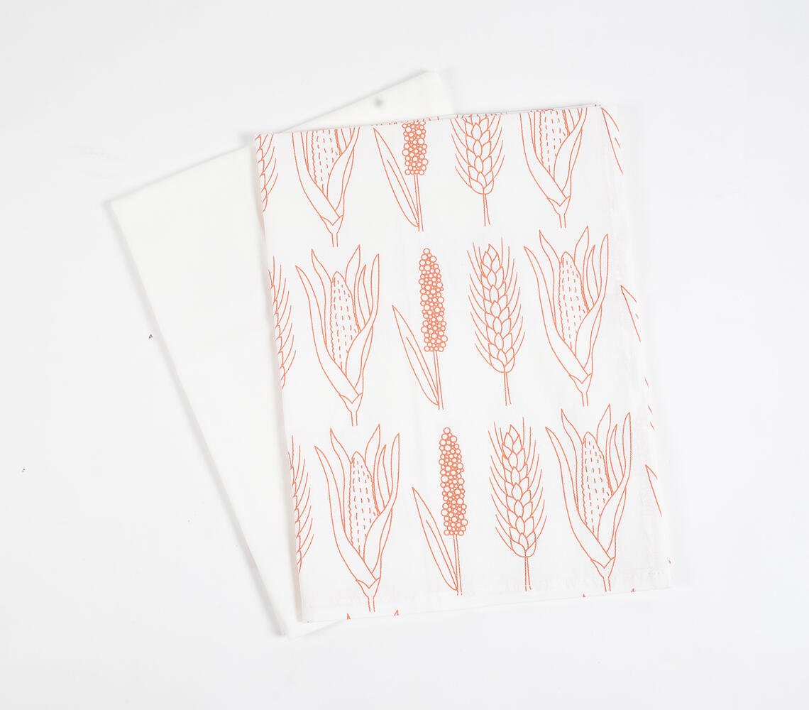 Printed Cotton Dish Towels (set of 2)