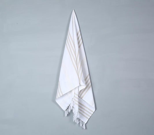 Handwoven Striped Cotton Bath Towel