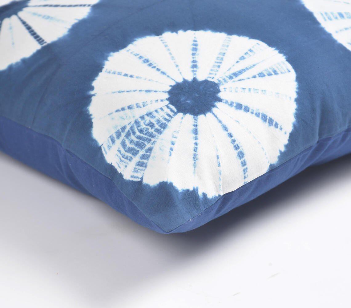 Abstract Tie & Dye Cotton Cushion Cover, 16 x 16 inches