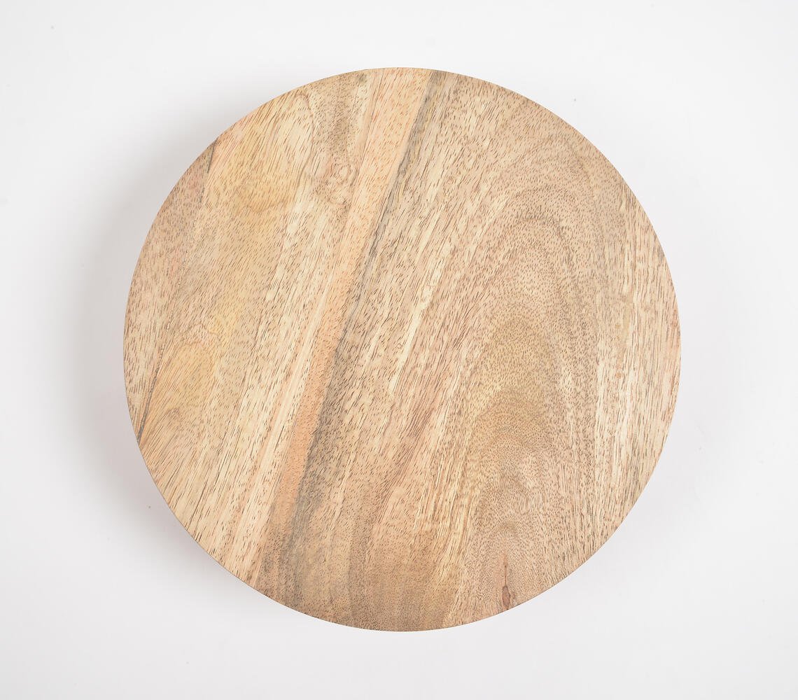 Hand Cut Classic Round Wooden Trivet