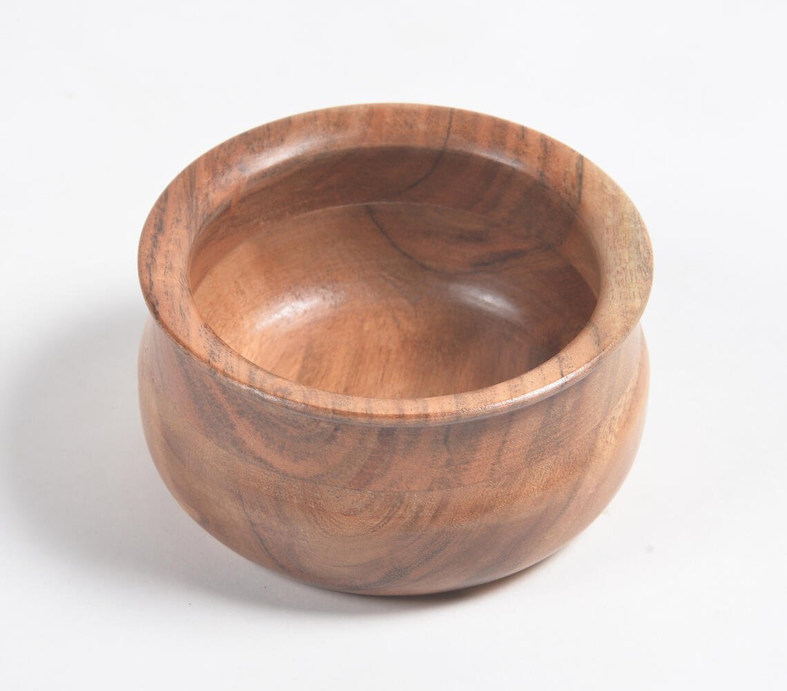 Acacia Wood Turned Bowl