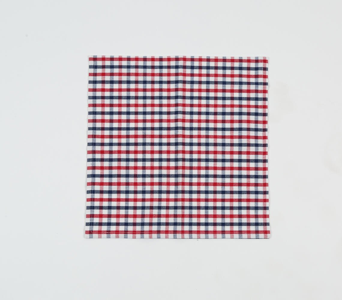 Contrast Checkered Napkins (set of 4)