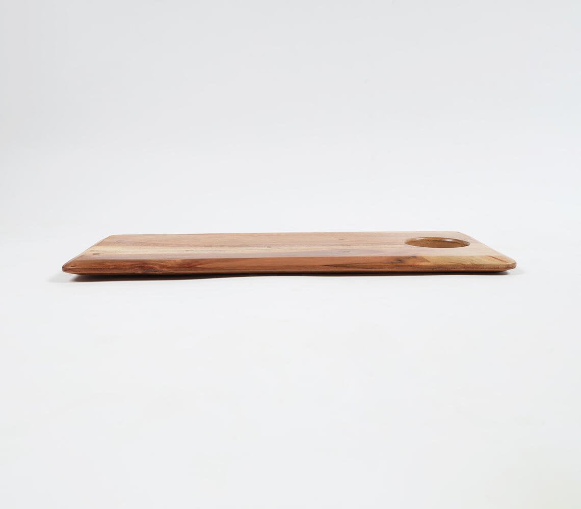 Classic Rectangular Raw Wood Cutting Board